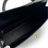 HERMES KELLY 35 SELLIER BLACK BOXCALF HAND BAG 2000 SQUARE D GOLD HARDWARE 90323195