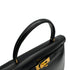 HERMES KELLY 35 SELLIER BLACK BOXCALF HAND SHOULDER BAG 1988 CIRCLE R GOLD HARDWARE 90317896