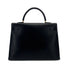 HERMES KELLY 35 SELLIER BLACK BOXCALF HAND SHOULDER BAG 1992 CIRCLE V GOLD HARDWARE 90321631