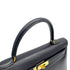 HERMES KELLY 35 SELLIER BLUE INDIGO BOXCALF HAND SHOULDER BAG 1993 CIRCLE W GOLD HARDWARE 90317924