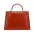 HERMES KELLY 35 SELLIER BRIQUE BOXCALF HAND SHOULDER BAG 1996 CIRCLE Z GOLD HARDWARE 90350402