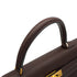 HERMES KELLY 35 SELLIER CHOCOLAT TOGO HAND SHOULDER BAG 2000 SQUARE D GOLD HARDWARE 90340357