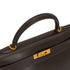 HERMES KELLY 35 SELLIER EBENE BOX CALF HAND SHOULDER BAG 2001 SQUARE E GOLD HARDWARE 90338878