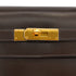 HERMES KELLY 35 SELLIER EBENE BOX CALF HAND SHOULDER BAG 2001 SQUARE E GOLD HARDWARE 90338878