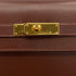 HERMES KELLY 35 SELLIER MARRON FONCE BOXCALF HAND BAG 1998 SQUARE B GOLD HARDWARE 90320997