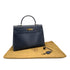 HERMES KELLY 35 SELLIER NAVY OSTRICH HAND BAG GOLD HARDWARE 90327984