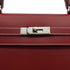 HERMES KELLY 35 SELLIER ROUGE H VEAU CHAMONIX HAND SHOULDER BAG 2001 SQUARE E PALLADIUM HARDWARE 90331400