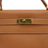 HERMES KELLY 40 RETOURNE GOLD COUCHEVEL HAND BAG 1997 SQUARE A GOLD HARDWARE 90351076