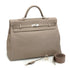 HERMES KELLY 50 RELAX VOYAGE RETOURNE GRIS ASPHALTE TAURILLON NOVILLO HAND SHOULDER BAG 2021 Z STAMP PALLADIUM HARDWARE 90335803