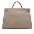 HERMES KELLY 50 RELAX VOYAGE RETOURNE GRIS ASPHALTE TAURILLON NOVILLO HAND SHOULDER BAG 2021 Z STAMP PALLADIUM HARDWARE 90335803