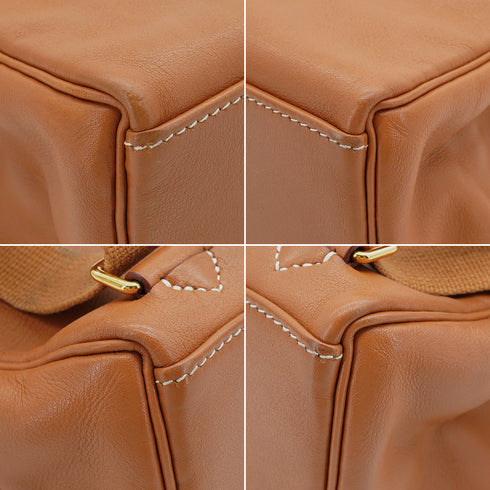 HERMES KELLY ADO GM GOLD VEAU GULLIVER BACKPACK 1999 SQUARE C GOLD HARDWARE 90334132