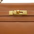 HERMES KELLY ADO GM GOLD VEAU GULLIVER BACKPACK 1999 SQUARE C GOLD HARDWARE 90334132