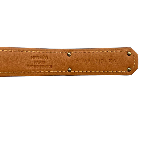HERMES KELLY BELT 18 ETOUPE VEAU EPSOM 2020 Y STAMP GOLD HARDWARE 90328131