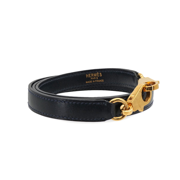 HERMES KELLY BOLIDE BLUE INDIGO BOX CALF SHOULDER STRAP GOLD HARDWARE 90319155