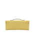 HERMES KELLY CUT JAUNE POUSSIN VEAU SWIFT HAND BAG 2015 T STAMP SILVER HARDWARE 90348781