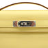 HERMES KELLY CUT JAUNE POUSSIN VEAU SWIFT HAND BAG 2015 T STAMP SILVER HARDWARE 90348781