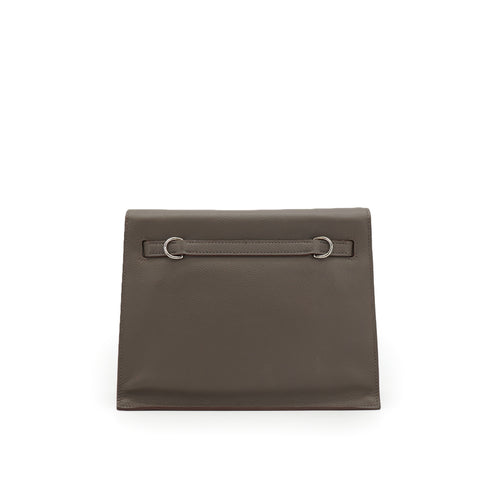 HERMES KELLY DANCE 2 ETAIN EVERCOLOR SHOULDER BAG 2021 Z PALLADIUM HARDWARE 90335835