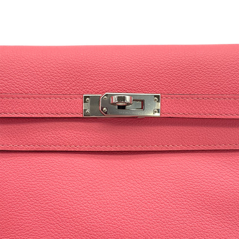 HERMES KELLY DANCE 2 ROSE AZALEE EVERCOLOR SHOULDER BAG 2019 D STAMP PALLADIUM HARDWARE 90326718