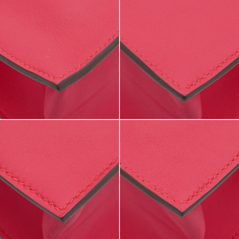 HERMES KELLY DANCE 2 SELLIER FRAMBOISE VEAU SWIFT SHOULDER BAG 2024 W STAMP PALLADIUM HARDWARE 90349268