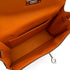 HERMES KELLY DANCE ORANGE VEAU SWIFT SHOULDER BAG 2008 SQUARE L PALLADIUM HARDWARE 90315867