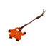 HERMES KELLY DOLL BAG CHARM ORANGE RUBBER 90312519