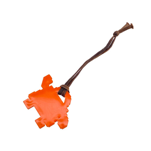 HERMES KELLY DOLL BAG CHARM ORANGE RUBBER 90312519