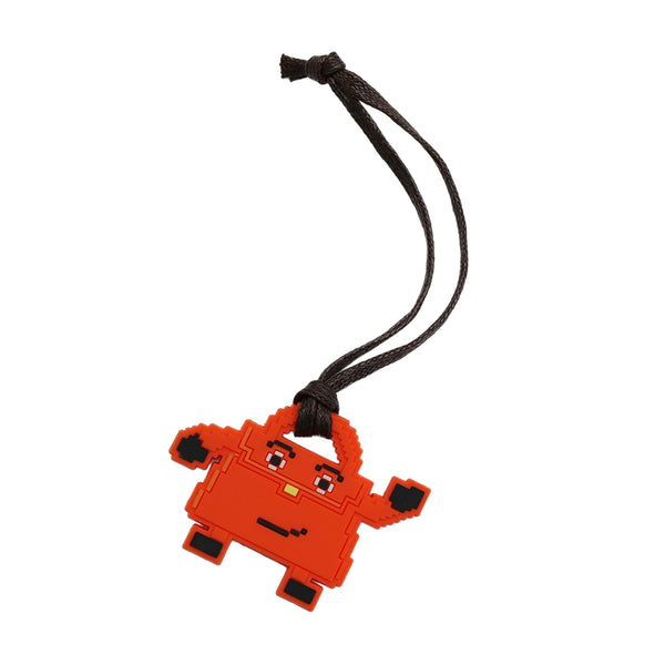 HERMES KELLY DOLL BAG CHARM ORANGE RUBBER 90322136