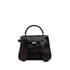 HERMES KELLY DOLL BLACK VEAU GULLIVER HAND BAG 2000 SQUARE D PALLADIUM HARDWARE 90323974
