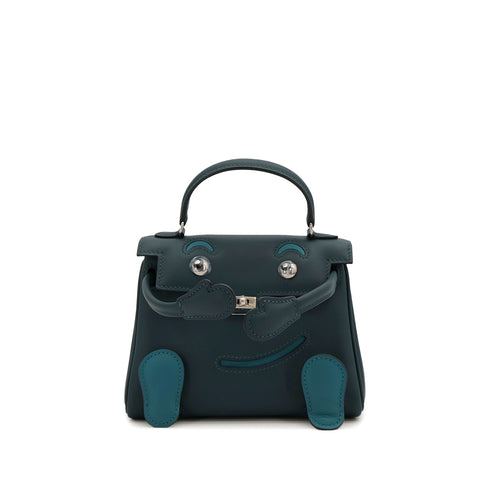 HERMES KELLY DOLL VERT CYPRESS VERT BOSPHORE VEAU SWIFT HAND BAG 2024 W STAMP PALLADIUM HARDWARE 90318743