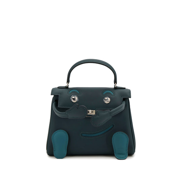 HERMES KELLY DOLL VERT CYPRESS VERT BOSPHORE VEAU SWIFT HAND BAG 2024 W STAMP PALLADIUM HARDWARE 90318743