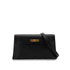 HERMES KELLY ELAN BLACK CHEVRE CHAMKILA CLUTCH SHOULDER BAG 2023 B GOLD HARDWARE 90317733