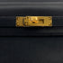 HERMES KELLY ELAN BLACK CHEVRE CHAMKILA CLUTCH SHOULDER BAG 2023 B GOLD HARDWARE 90317733