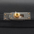 HERMES KELLY ELAN BLACK VEAU EPSOM SHOULDER CLUTCH BAG 2026 G STAMP ELECTRUM HARDWARE 90348137