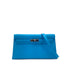 HERMES KELLY ELAN BLUE FRIDA CHEVRE CHAMKILA CLUTCH SHOULDER BAG 2024 W STAMP PALLADIUM HARDWARE 90318621