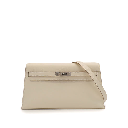 HERMES KELLY ELAN CRAIE VEAU EPSOM CLUTCH SHOULDER BAG 2025 K PALLADIUM HARDWARE 90344351