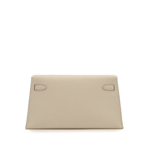 HERMES KELLY ELAN CRAIE VEAU EPSOM CLUTCH SHOULDER BAG 2025 K PALLADIUM HARDWARE 90344351
