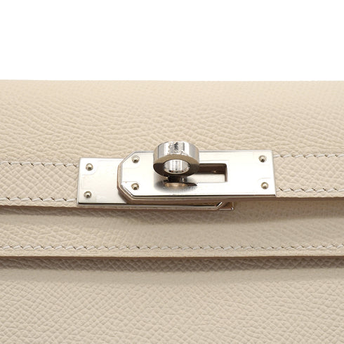 HERMES KELLY ELAN CRAIE VEAU EPSOM CLUTCH SHOULDER BAG 2025 K PALLADIUM HARDWARE 90344351