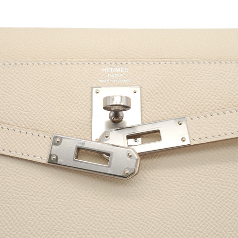 HERMES KELLY ELAN CRAIE VEAU EPSOM CLUTCH SHOULDER BAG 2025 K PALLADIUM HARDWARE 90344351