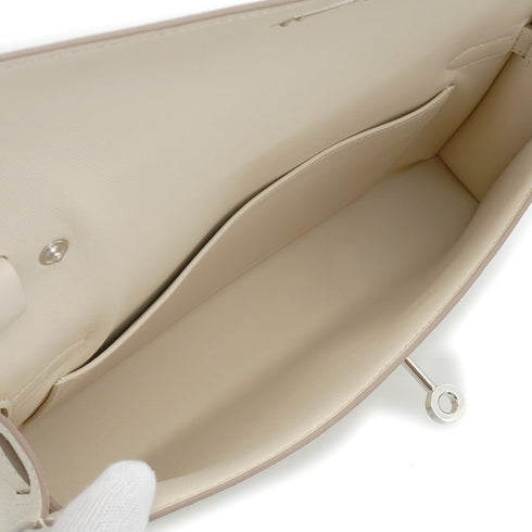 HERMES KELLY ELAN CRAIE VEAU EPSOM CLUTCH SHOULDER BAG 2025 K PALLADIUM HARDWARE 90344351
