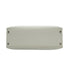 HERMES KELLY FLAT 35 WHITE VEAU SWIFT HAND SHOULDER BAG 2007 SQUARE K PALLADIUM HARDWARE 90346984