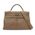HERMES KELLY LAKIS 40 RETOURNE ETOUPE VEAU SWIFT HAND SHOULDER BAG 2011 SQUARE O PALLADIUM HARDWARE 90331849