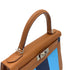 HERMES KELLY LETTRE 28 SELLIER GOLD CELESTE BLEU SAPHIR EPSOM CHEVRE TAURILLON CLEMENCE 2018 C STAMP 90322806
