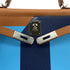 HERMES KELLY LETTRE 28 SELLIER GOLD CELESTE BLEU SAPHIR EPSOM CHEVRE TAURILLON CLEMENCE 2018 C STAMP 90322806