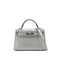 HERMES KELLY MINI 2 ARGENT CHEVRE CHAMKILA HAND SHOULDER BAG 2026 G STAMP PALLADIUM HARDWARE 90331853