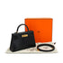 HERMES KELLY MINI 2 BLACK BOX CALF HAND SHOULDER BAG 2025 K STAMP GOLD HARDWARE 90335040