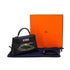 HERMES KELLY MINI 2 CHEVAL DE BOIS BLACK TADELAKT HAND SHOULDER BAG 2024 W STAMP PALLADIUM HARDWARE 90331234