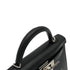 HERMES KELLY MINI 2 CHEVAL DE BOIS BLACK TADELAKT HAND SHOULDER BAG 2024 W STAMP PALLADIUM HARDWARE 90331234