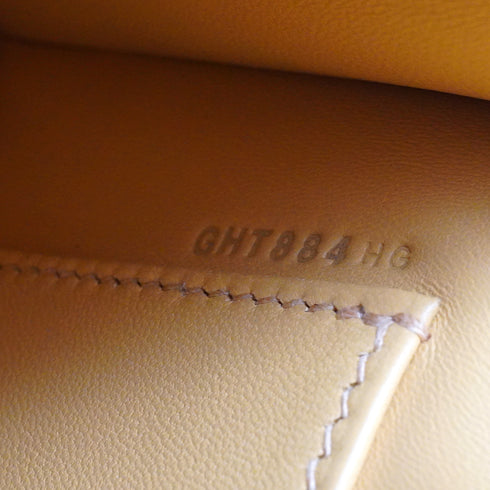 HERMES KELLY MINI 2 DORE CHEVRE CHAMKILA HAND SHOULDER BAG 2026 G STAMP PALLADIUM HARDWARE 90344348