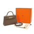 HERMES KELLY MINI 2 ETOUPE EPSOM HAND SHOULDER BAG 2021 Z STAMP GOLD HARDWARE 90334131