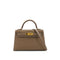 HERMES KELLY MINI 2 ETOUPE EPSOM HAND SHOULDER BAG 2021 Z STAMP GOLD HARDWARE 90334131